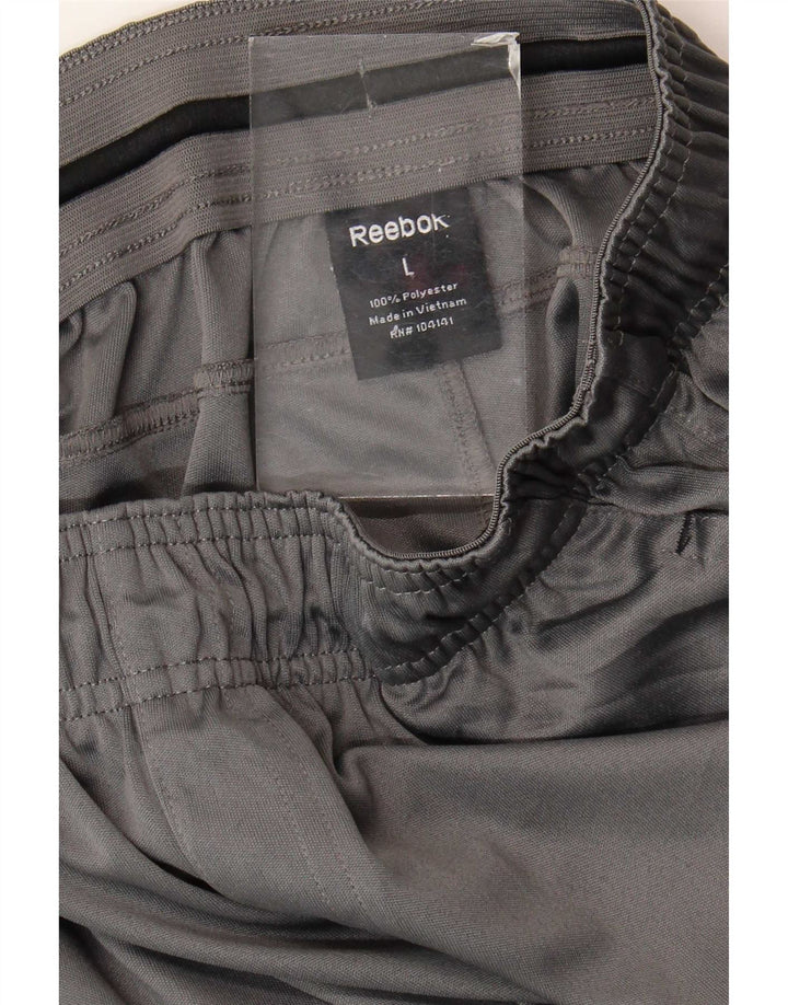 Женские спортивные брюки Reebok UK 14, большие серые, полиэстер
