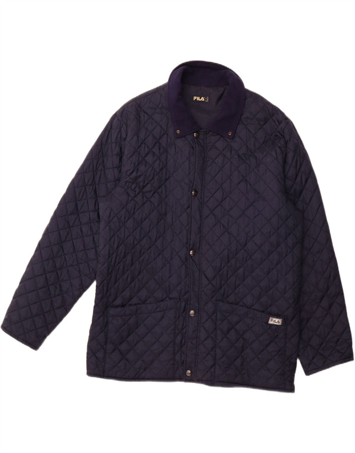 Мужская стеганая куртка FILA UK 44 2XL Темно-синий Полиамид