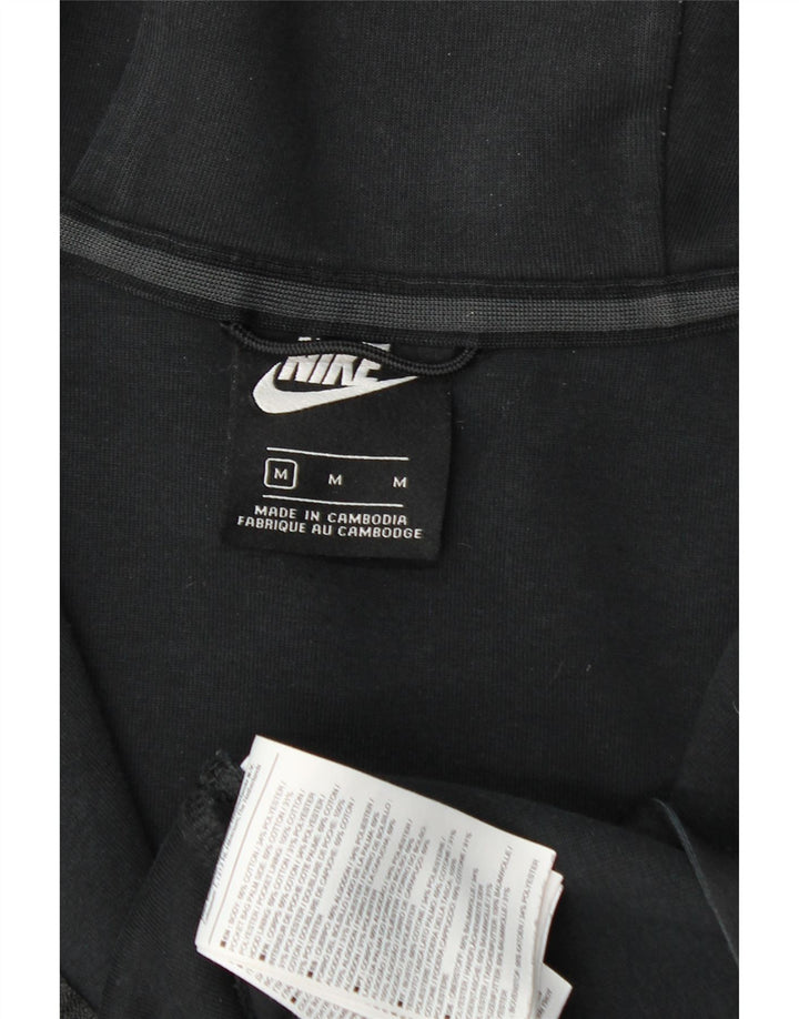 Мужской свитер с капюшоном на молнии Nike среднего размера, черный, хлопок