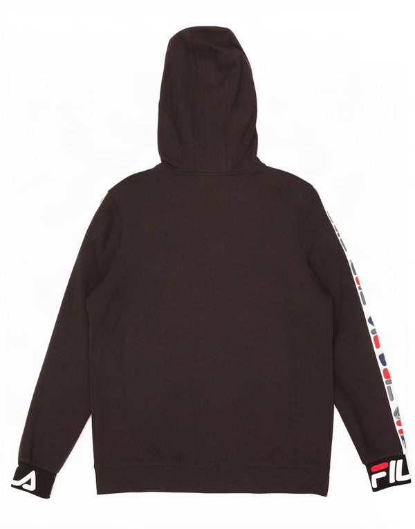 Мужской джемпер с капюшоном Fila 3XL, черный, хлопок