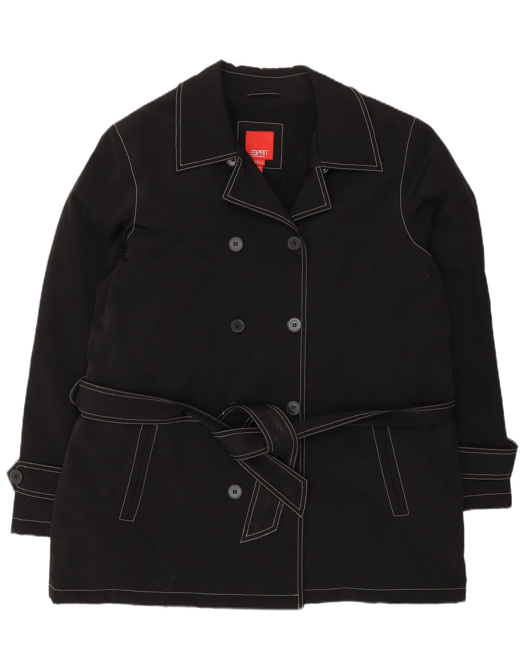 Женское полупальто из шерпа Esprit UK 18 XL, черный полиэстер