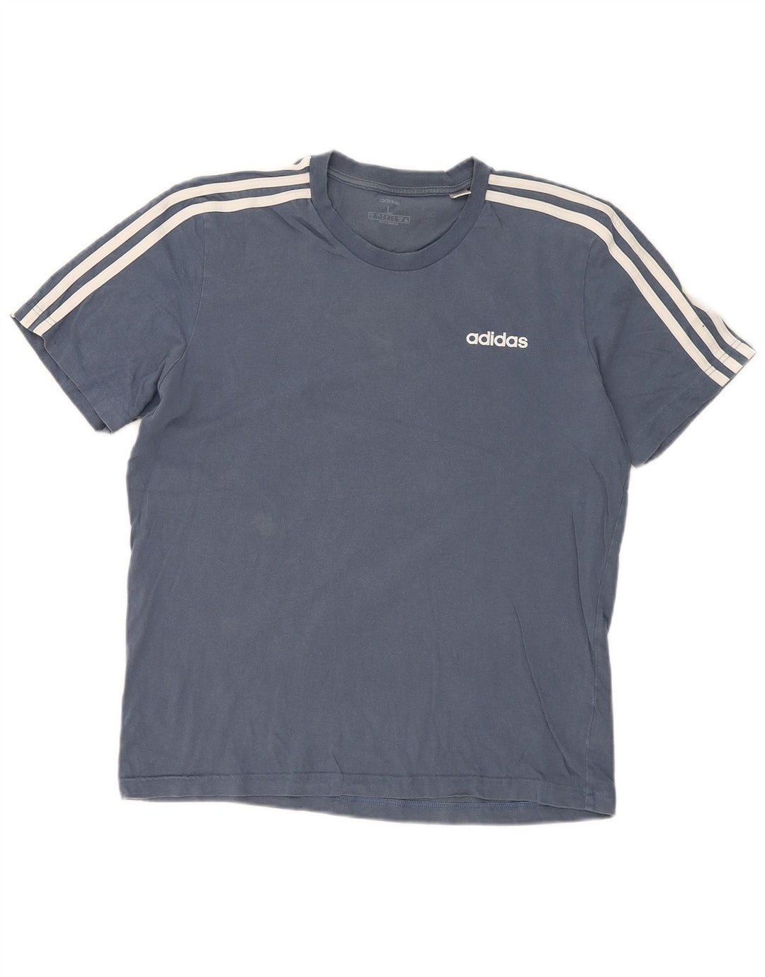 Мужская футболка Adidas Top большого синего цвета из хлопка