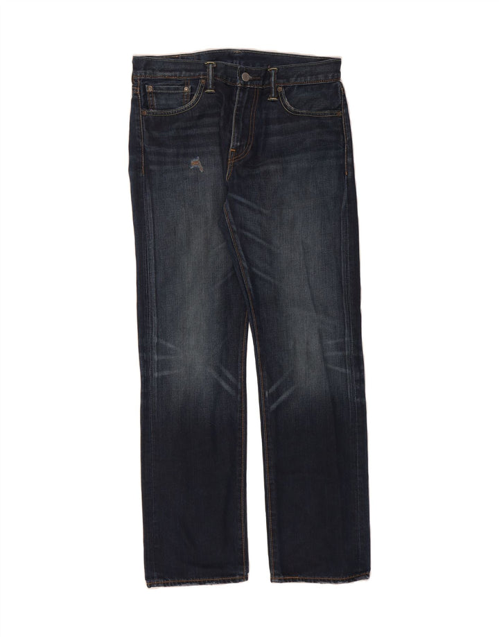 LEVI'S Mens 504 Straight Jeans W31 L32 Blue Polyester Vintage Levi's and Second-Hand Levi's from Messina Hembry 