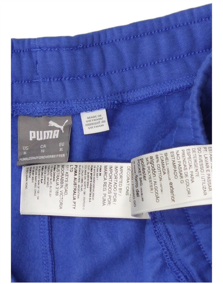 Мужские спортивные шорты PUMA с рисунком XL, синие, хлопок