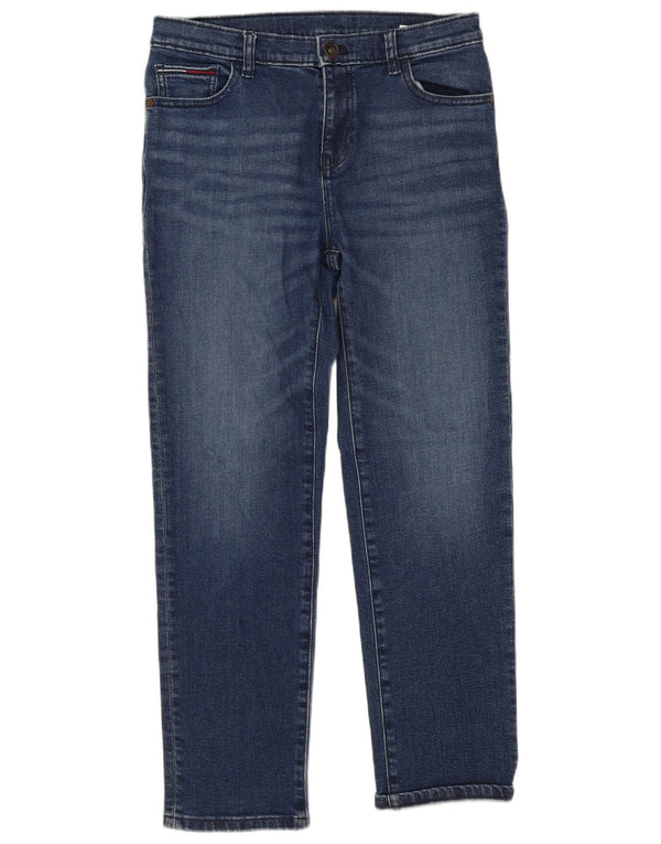 Прямые джинсы Tommy Hilfiger для мальчиков 13–14 лет W28 L25, темно-синий, хлопок