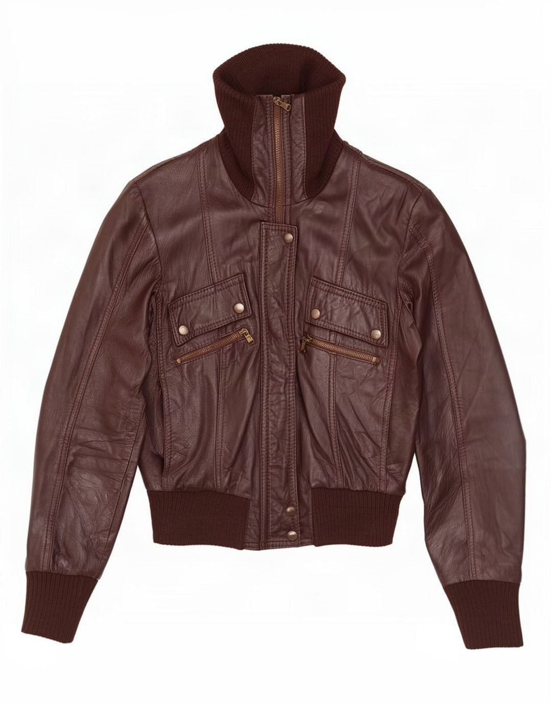 Мужская кожаная куртка Together IT 44 Medium Brown
