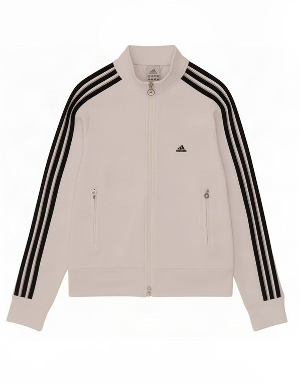Женский спортивный костюм Adidas Top Jacket UK 10, маленький белый полиэстер