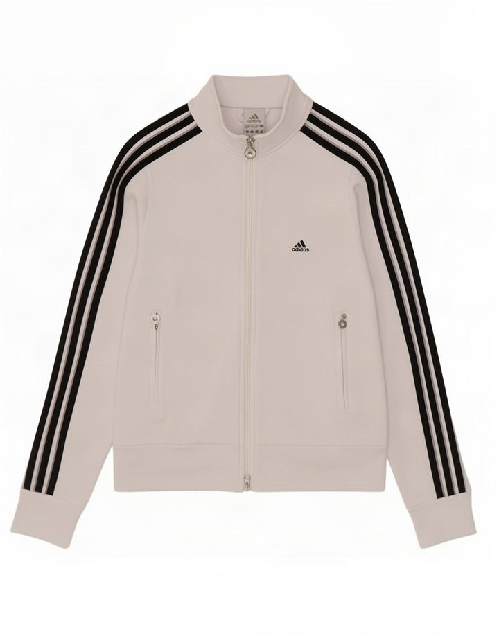 Женский спортивный костюм Adidas Top Jacket UK 10, маленький белый полиэстер