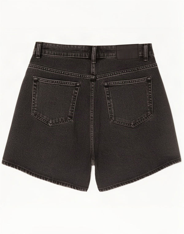 Женские джинсовые шорты Zara EU 40 Medium W30, черный хлопок