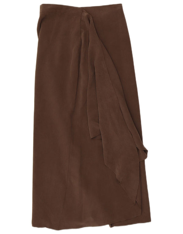 Винтажная женская юбка с запахом W28, средний серый