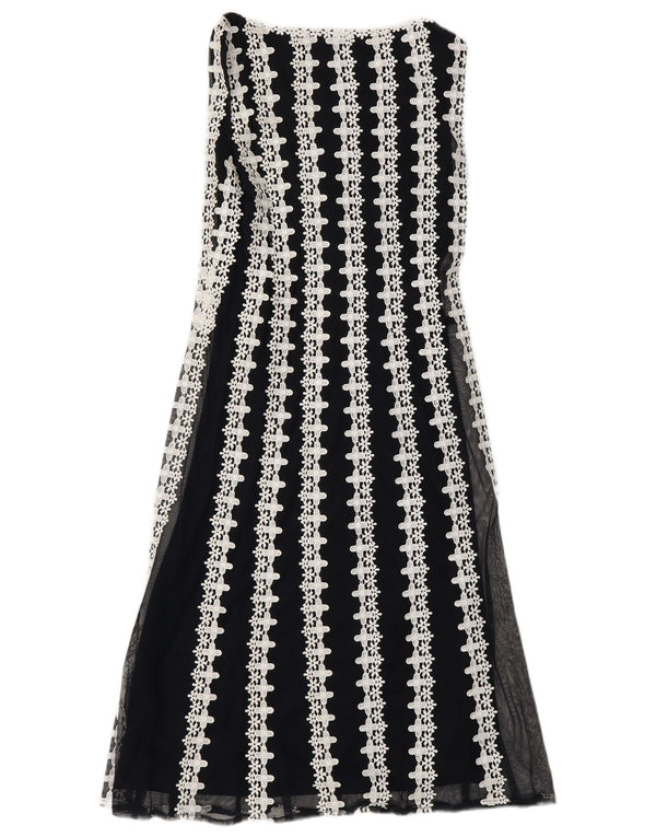 PHASE EIGHT Womens Sleeveless Maxi Dress UK 10 Small  Navy Blue Floral