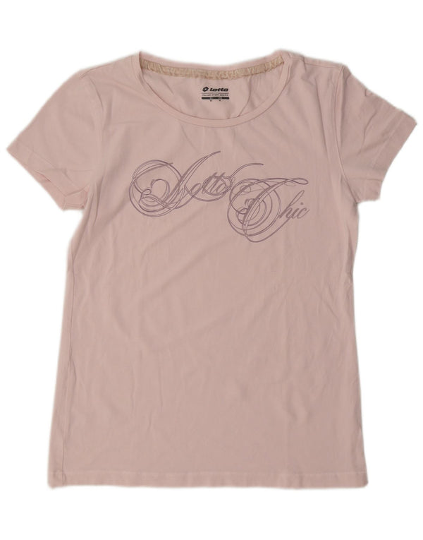 Женская футболка с рисунком Lotto Top UK 18 XL Розовая