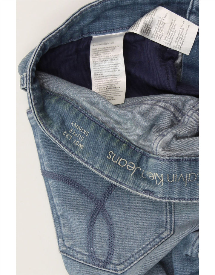 Женские джинсы суперскинни CALVIN KLEIN W31 L32, синий хлопок
