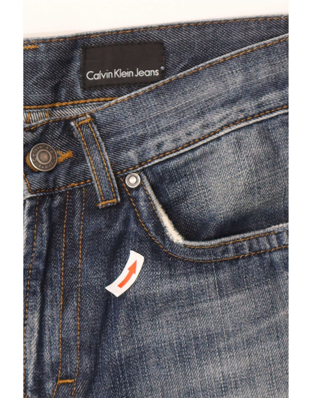 Мужские прямые джинсы Calvin Klein W28 L30 синие, хлопок