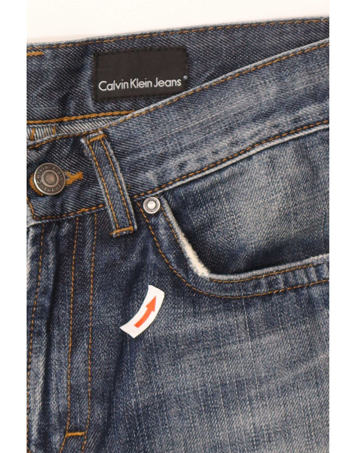 Мужские прямые джинсы Calvin Klein W28 L30 синие, хлопок