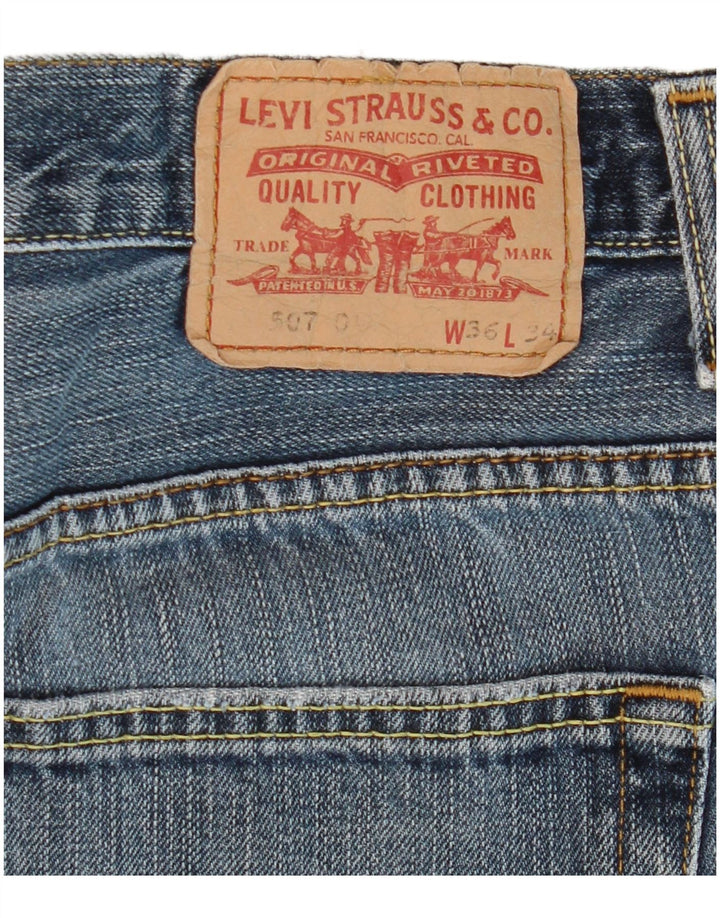 Мужские прямые джинсы Levi's 507 W36 L28 синие