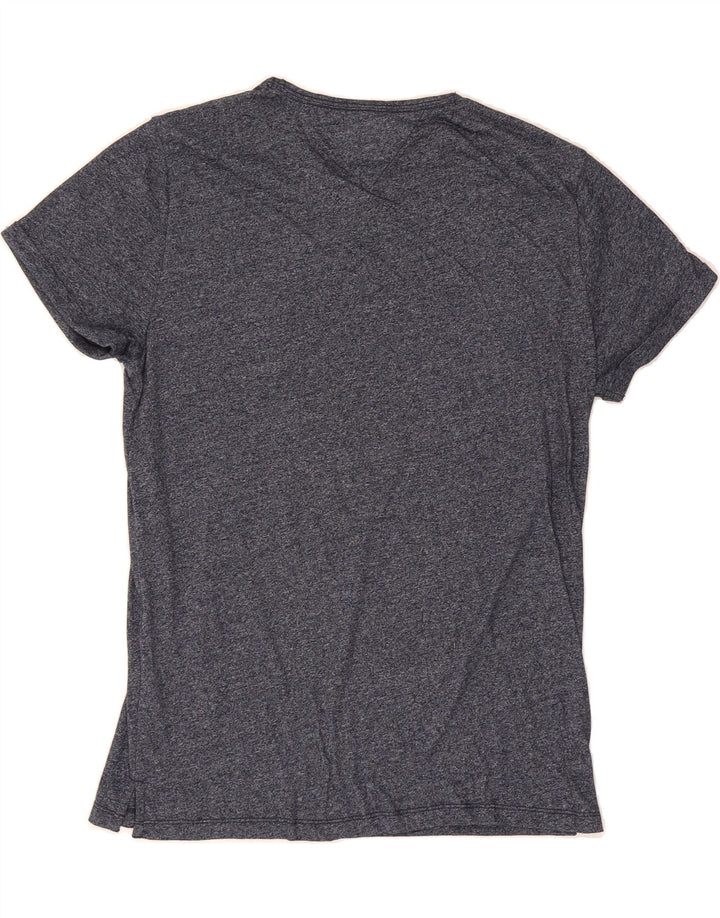 TOMMY HILFIGER Mens Regular Fit T-Shirt Top Medium Navy Blue Cotton Vintage Tommy Hilfiger and Second-Hand Tommy Hilfiger from Messina Hembry 