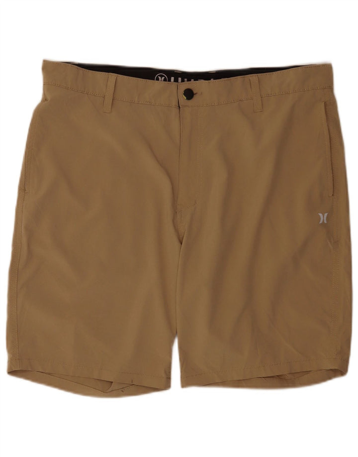 Мужские шорты чинос Hurley W36, большие, коричневые, полиэстер