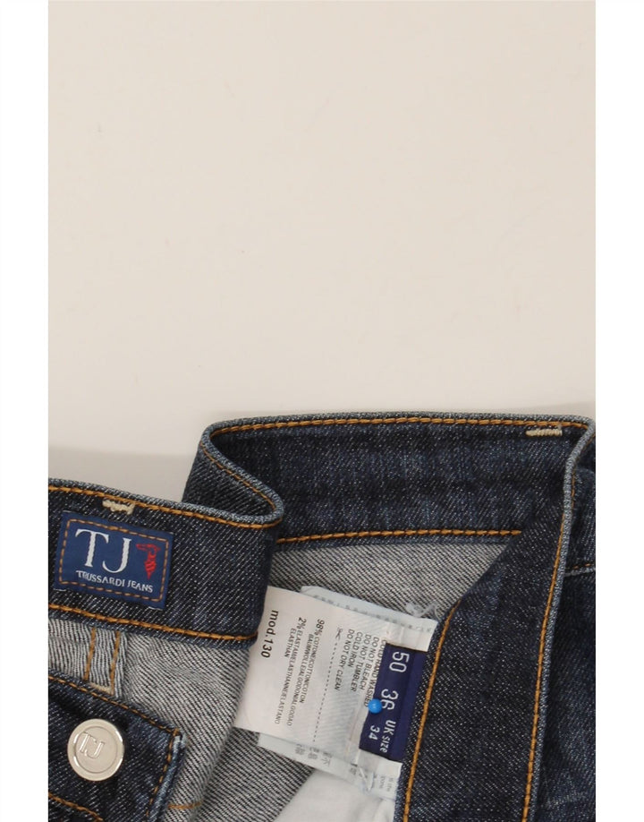 TRUSSARDI Womens Straight Jeans W34 L32 Blue Cotton Vintage Trussardi and Second-Hand Trussardi from Messina Hembry 