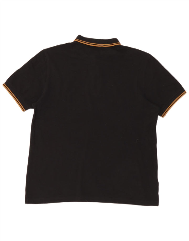 Мужская рубашка поло Fred Perry, большой черный хлопок
