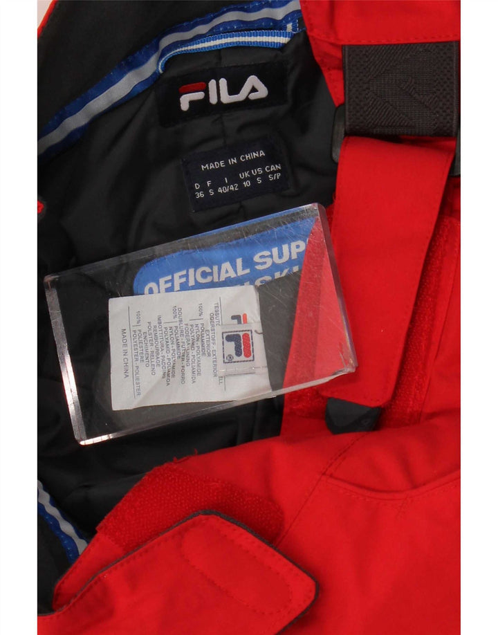 Женские лыжные брюки Fila UK 10, малый, красный, полиамид