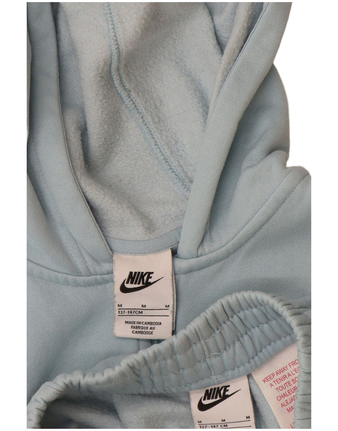 NIKE Boys Full Tracksuit 10-11 Years Medium Blue Cotton