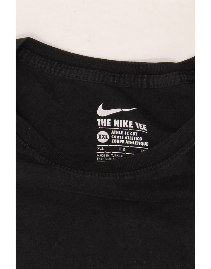 Мужская футболка спортивного кроя NIKE 2XL, черная