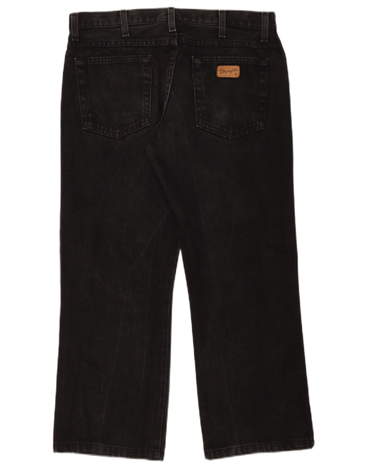 Мужские джинсы Wrangler Bootcut W34 L27, черные, хлопковые