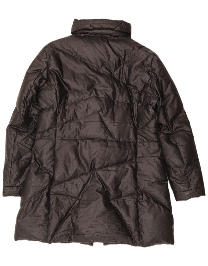 Hogan Женское Стеганое Пальто IT 48 XL Черный Полиэстер