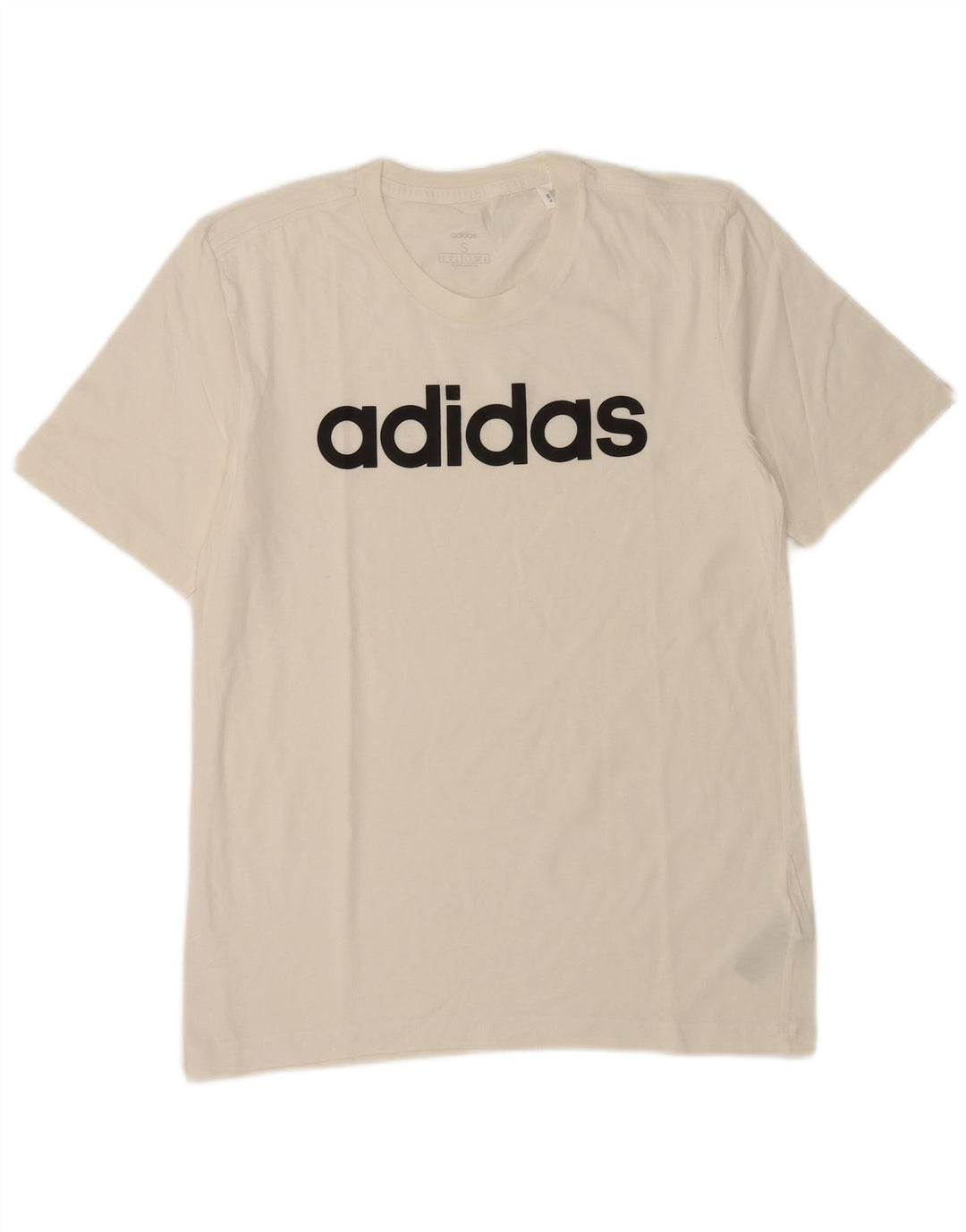 Мужская футболка Adidas с рисунком, маленький белый хлопок