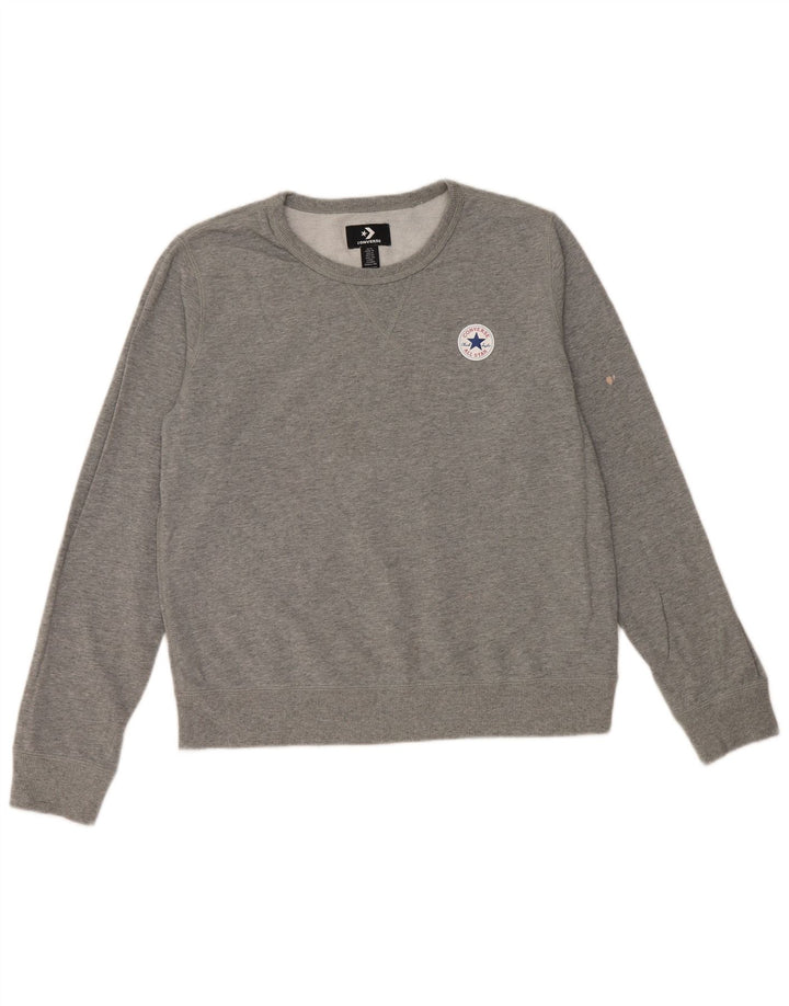 Женский свитер CONVERSE UK 18 XL, серый хлопок
