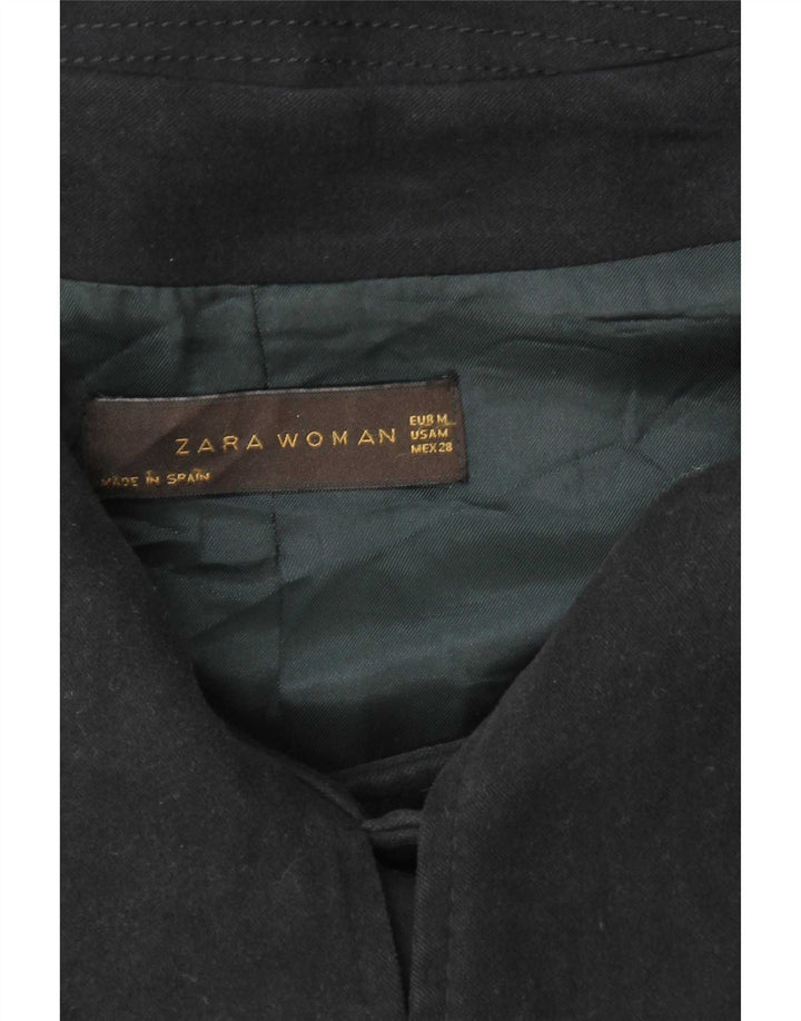 Женский пиджак Zara на 2 пуговицах UK 14, средний черный