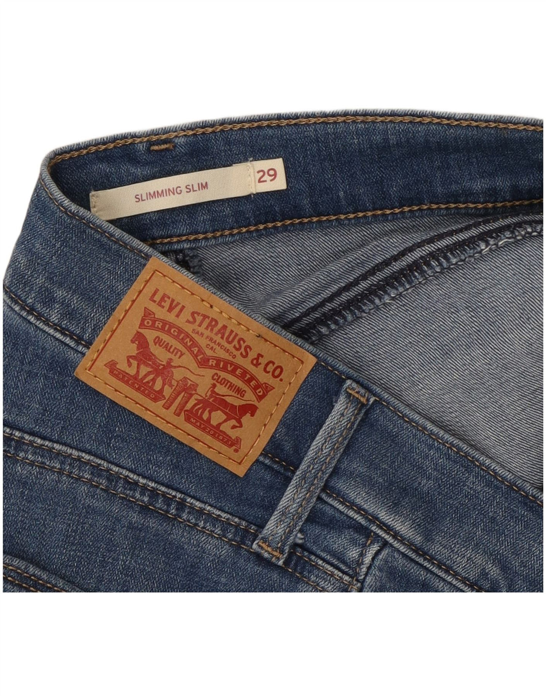 Женские облегающие джинсы LEVI'S W29 L25 Синие
