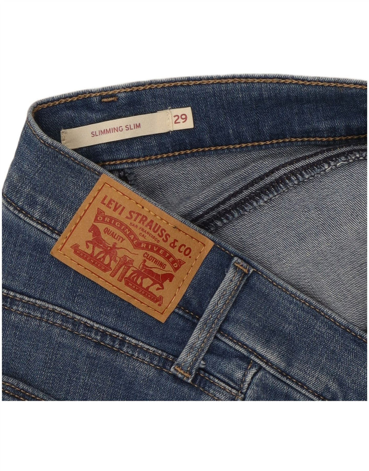 Женские облегающие джинсы LEVI'S W29 L25 Синие