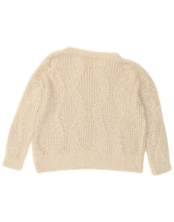 Женский джемпер с вырезом «лодочка» Marks & Spencer, Великобритания 14, большой Off White