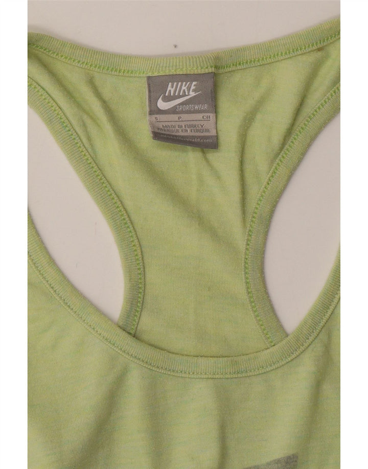 Женский жилет с графическим рисунком NIKE UK 8, маленький зеленый