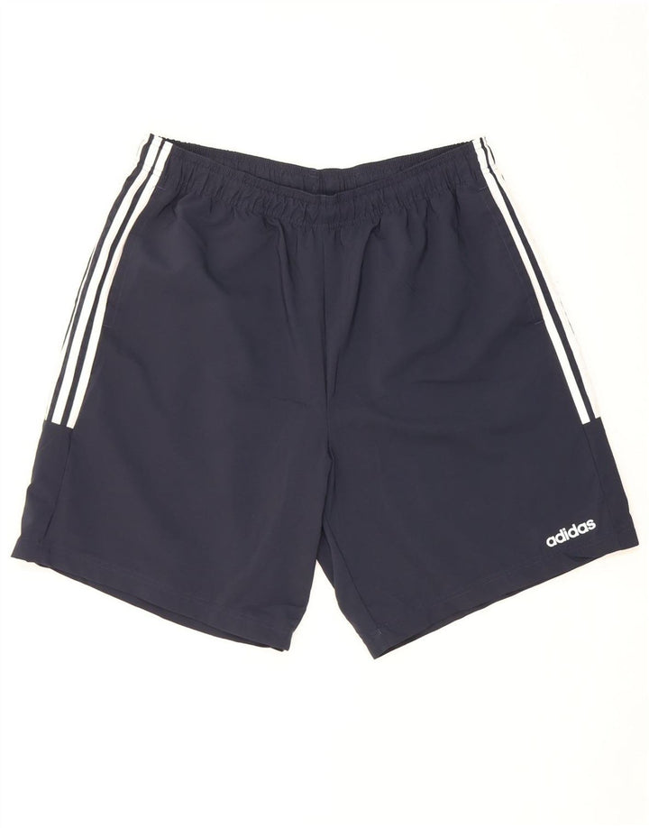 Мужские спортивные шорты Adidas XL темно-синие из полиэстера