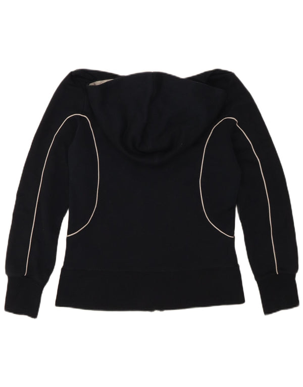 Женский свитер с капюшоном на молнии Puma UK 10, маленький, темно-синий