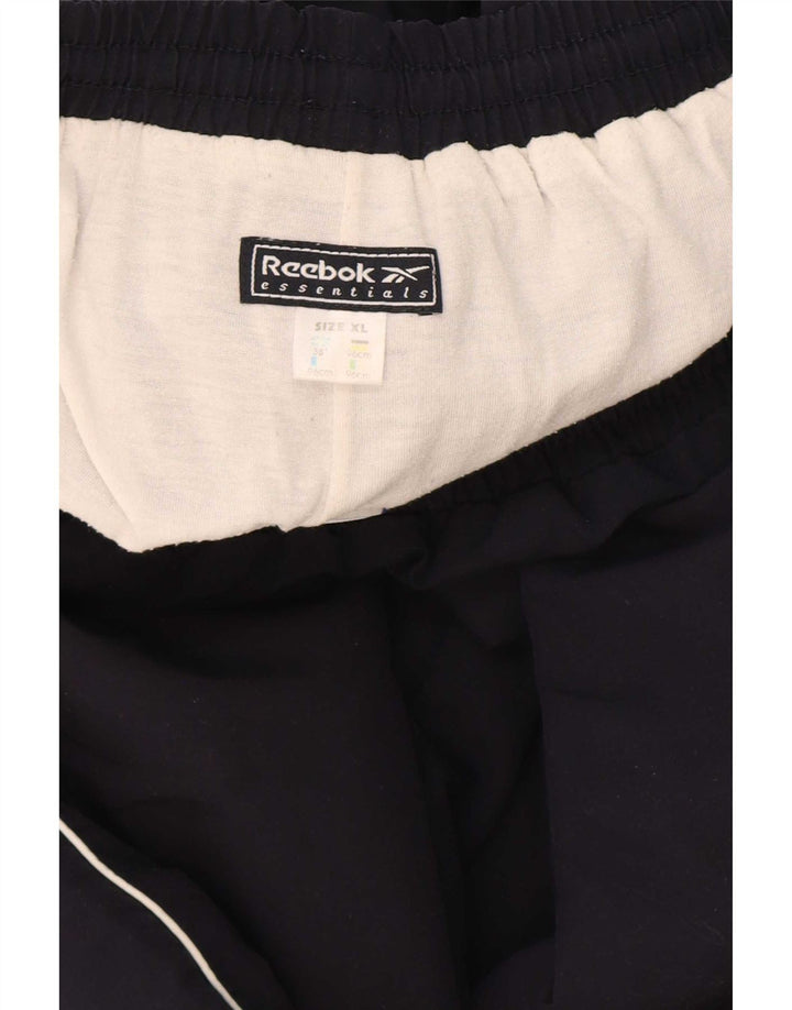 Мужские спортивные брюки Reebok XL темно-синие из полиэстера