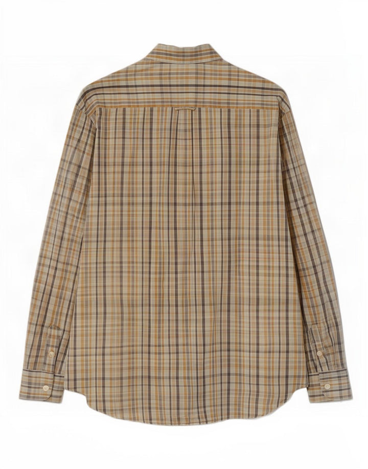 Рубашка мужская Barbour большая бежевая клетка