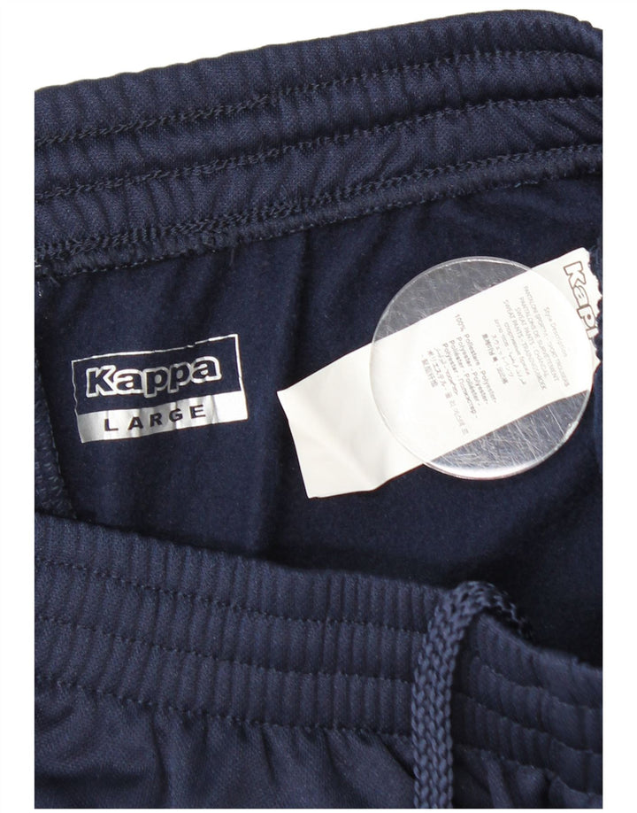 Спортивные брюки Kappa для мальчиков 13–14 лет, большие, темно-синие, полиэстер