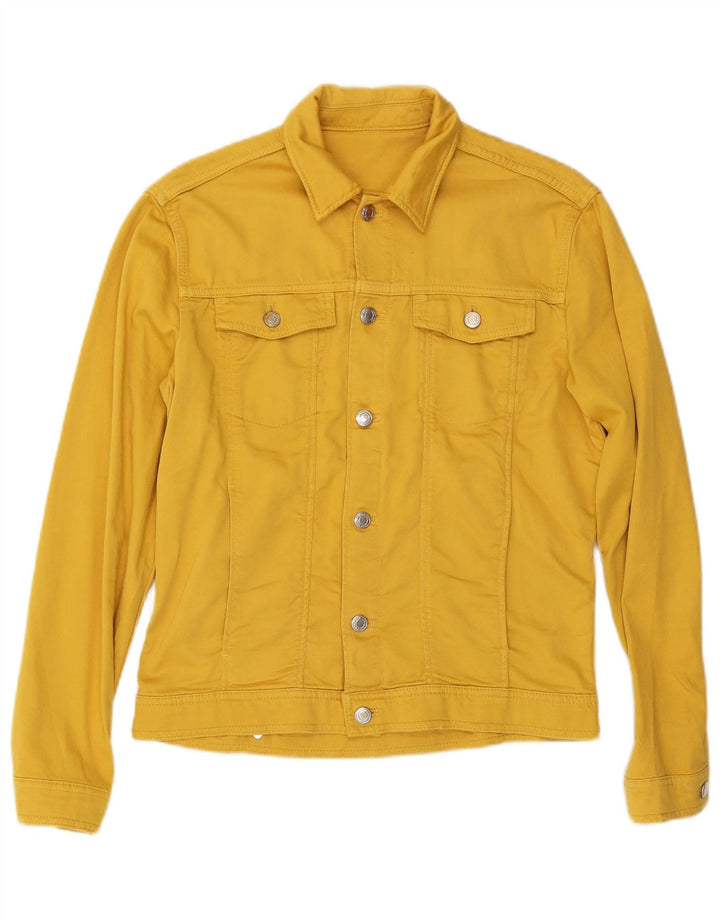 Мужская джинсовая куртка Zara UK 36, маленькая, желтая, хлопок