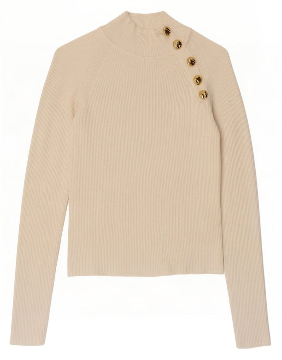 Женский топ Zara с длинным рукавом UK 12, средний цвет из вискозы белого цвета