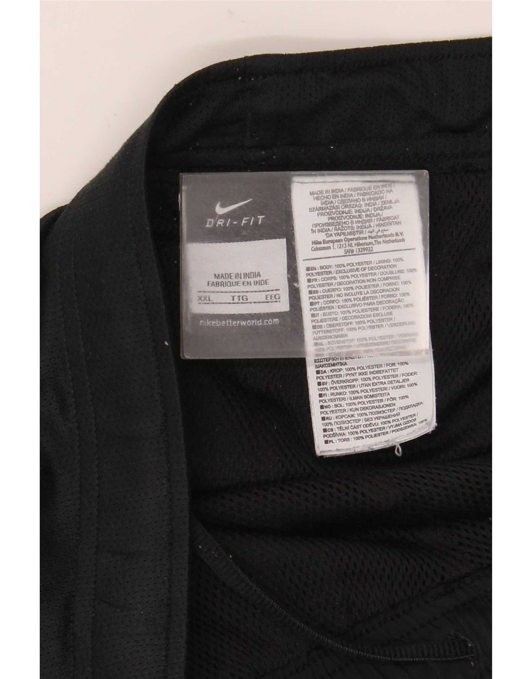 Мужские спортивные брюки Nike Dri Fit 2XL, черный полиэстер