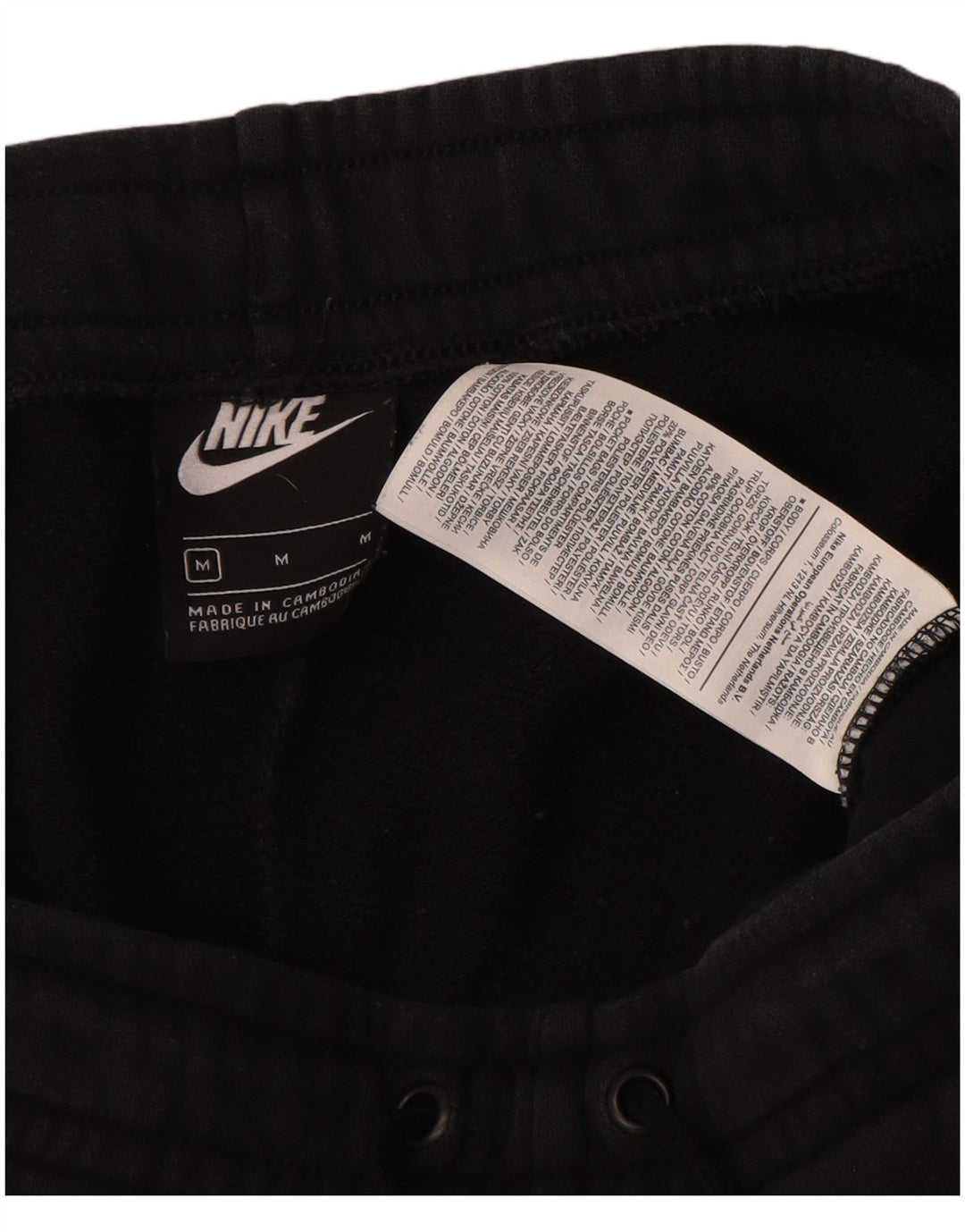 Мужские спортивные брюки Nike, джоггеры, средний черный, хлопок