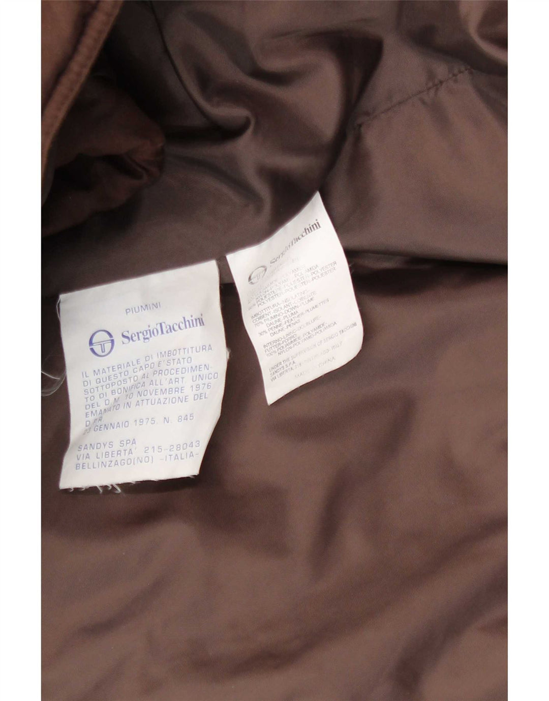 Мужская стеганая куртка Sergio Tacchini IT 54 2XL Коричневый полихлорид