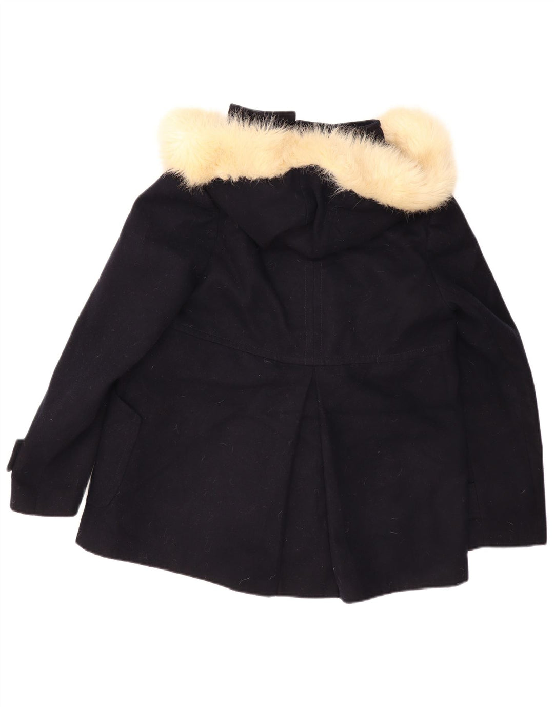 Женская дафлкот с капюшоном Topshop UK 12, средний темно-синий