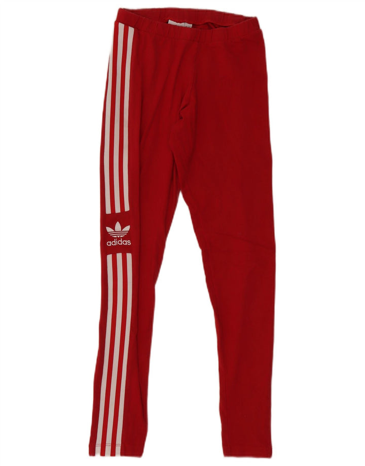 Женские леггинсы Adidas с рисунком UK 8, маленькие красные хлопковые