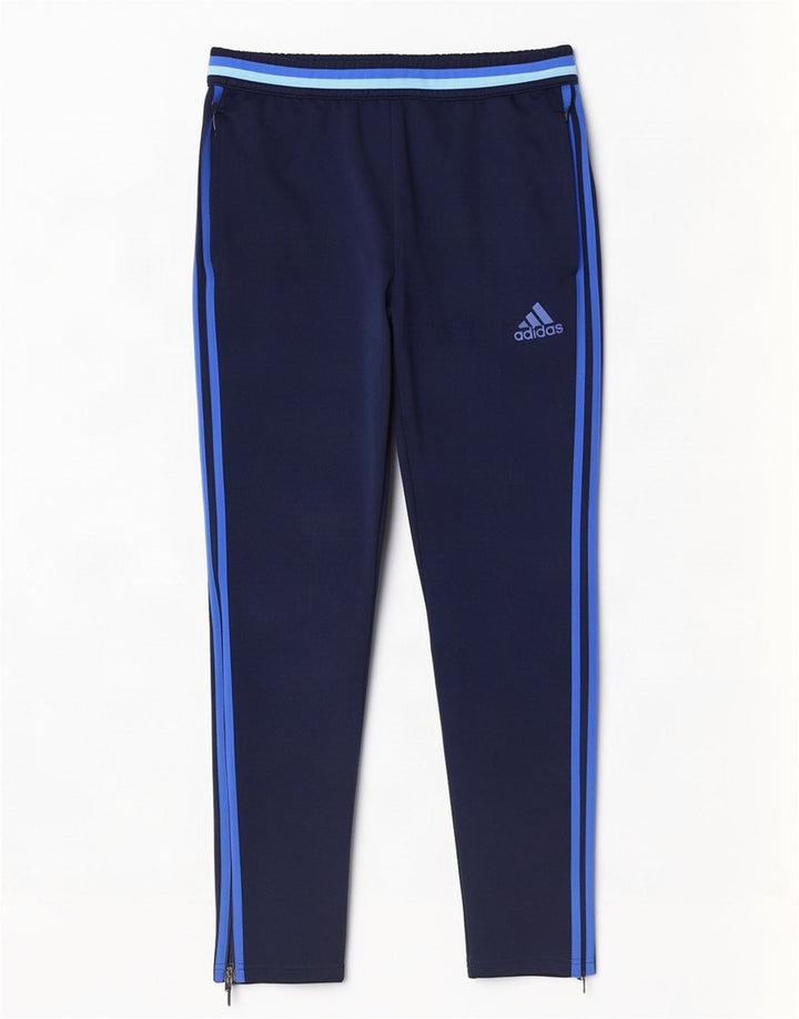 Мужские спортивные брюки Adidas Climacool, большие темно-синие брюки из полиэстера
