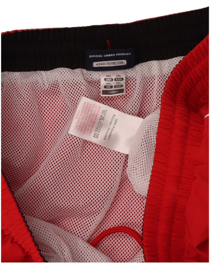 Мужские спортивные шорты с рисунком Umbro 2XL, красный полиэстер